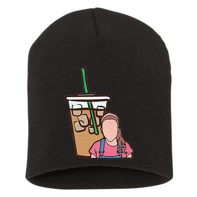 Running On Ms Rachel And Iced Coffee Funny Saying Short Acrylic Beanie