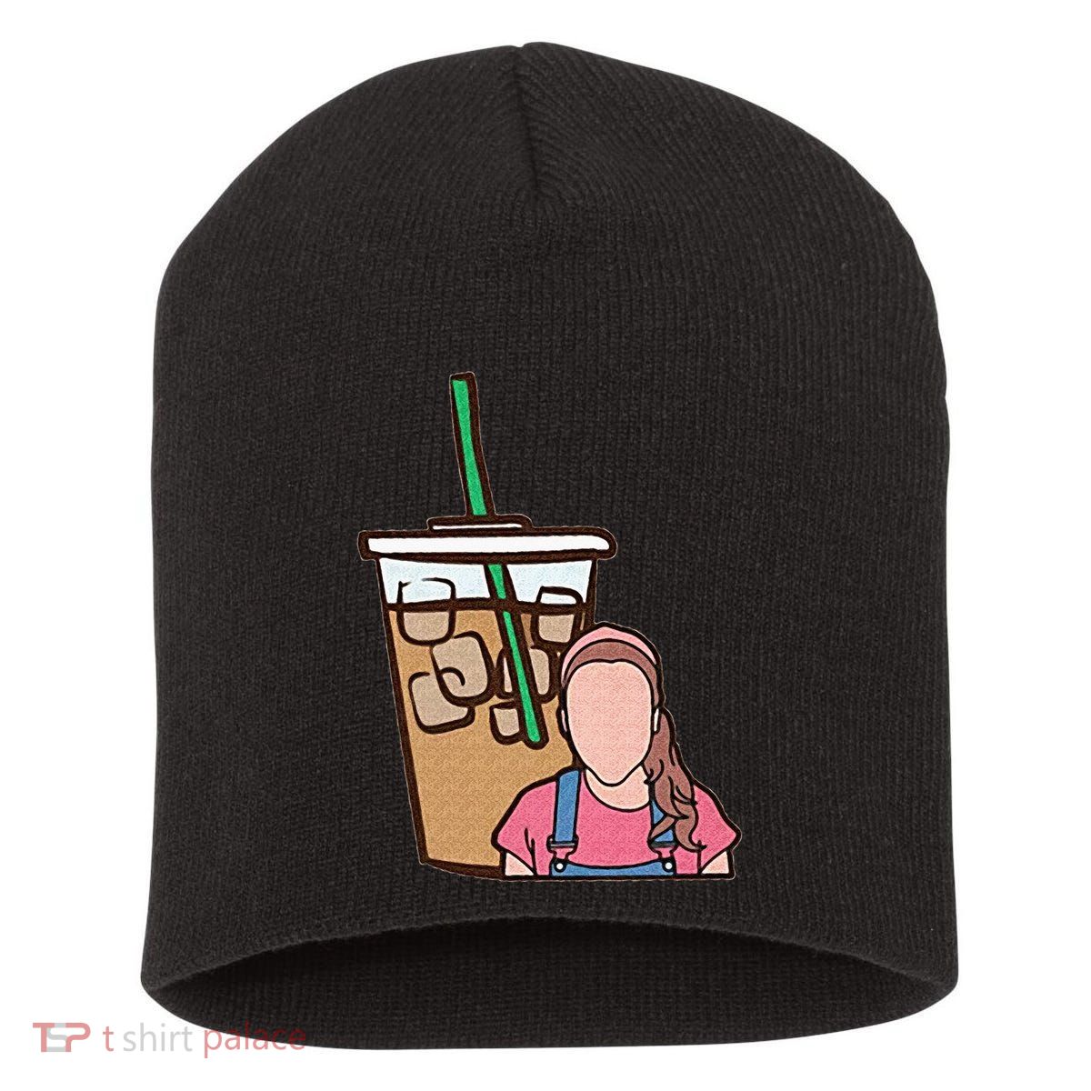Running On Ms Rachel And Iced Coffee Funny Saying Short Acrylic Beanie