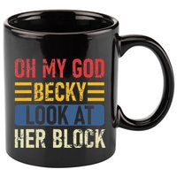 retro Oh My God Becky Look At Her Block Volleyball 11oz C Handle Ceramic Mug