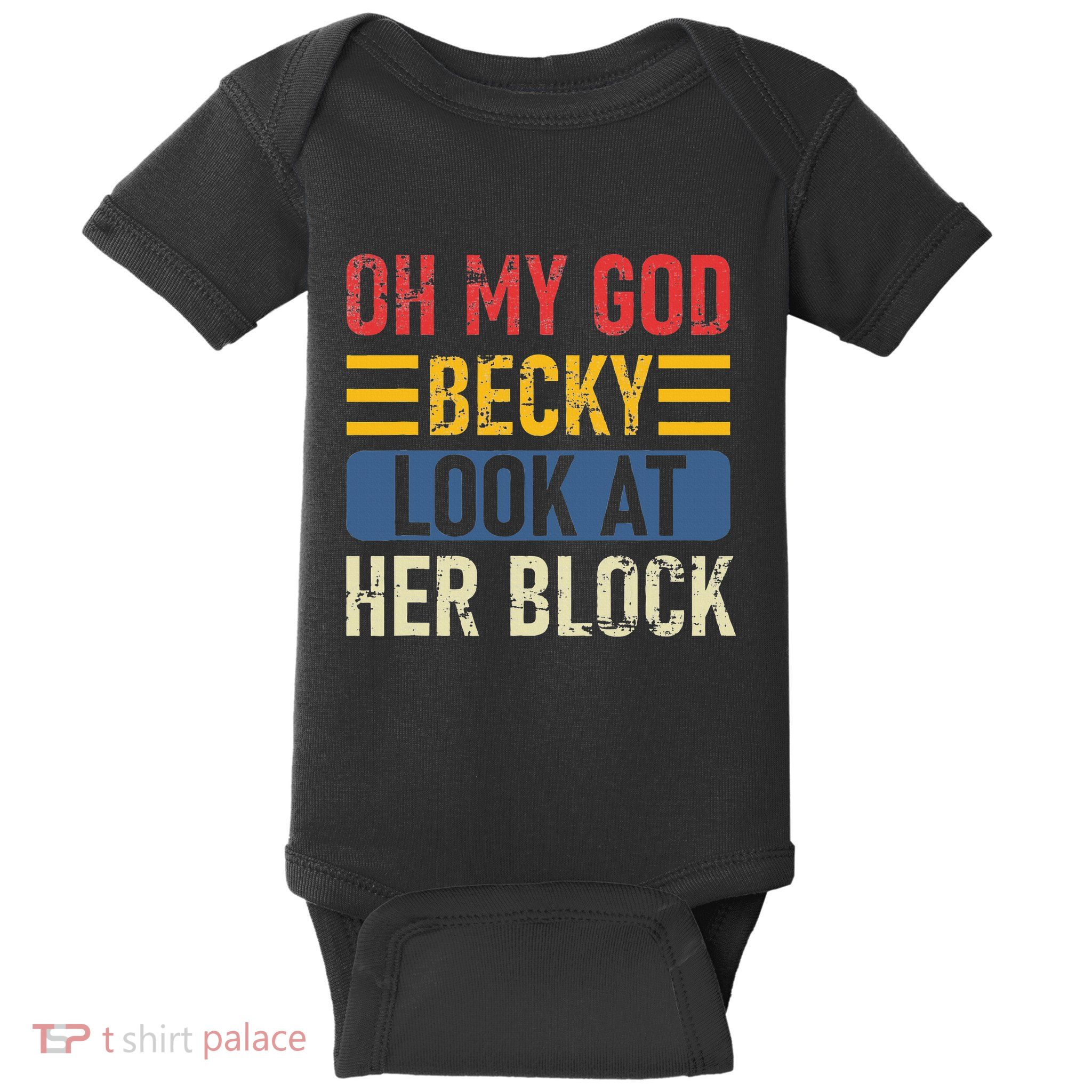 retro Oh My God Becky Look At Her Block Volleyball Baby Bodysuit