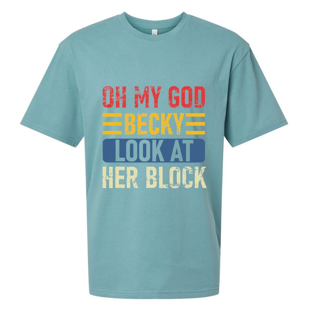 retro Oh My God Becky Look At Her Block Volleyball Sueded Cloud Jersey T-Shirt
