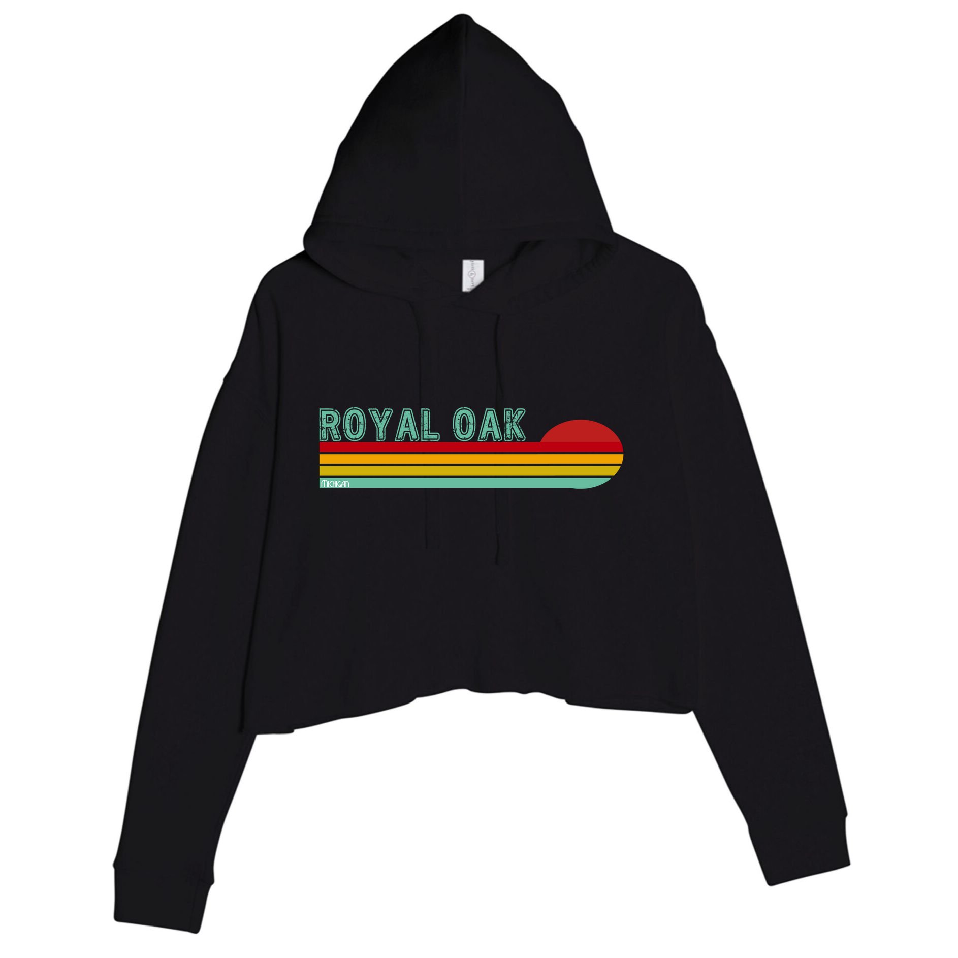 Royal Oak Michigan Crop Fleece Hoodie