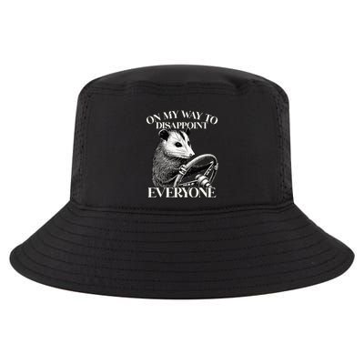 Retro On My Way To Disappoint Everyone Funny Opossum Lover Cool Comfort Performance Bucket Hat
