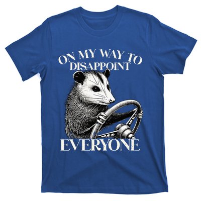 Retro On My Way To Disappoint Everyone Funny Opossum Lover T-Shirt