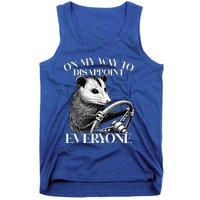 Retro On My Way To Disappoint Everyone Funny Opossum Lover Tank Top