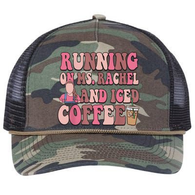 Running On Ms Rachel And Iced Coffee Retro Rope Trucker Hat Cap