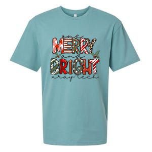 Retro One Merry And Bright Xray Tech Christmas Radiology Sueded Cloud Jersey T-Shirt