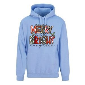 Retro One Merry And Bright Xray Tech Christmas Radiology Unisex Surf Hoodie