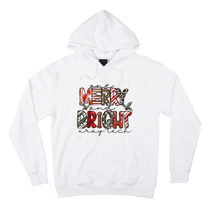 Retro One Merry And Bright Xray Tech Christmas Radiology Hoodie