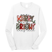 Retro One Merry And Bright Xray Tech Christmas Radiology Long Sleeve Shirt