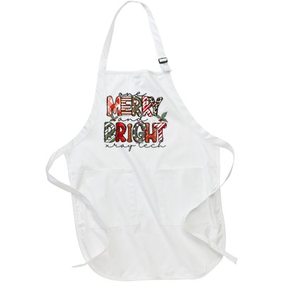 Retro One Merry And Bright Xray Tech Christmas Radiology Full-Length Apron With Pockets