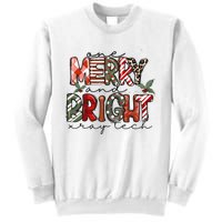 Retro One Merry And Bright Xray Tech Christmas Radiology Sweatshirt