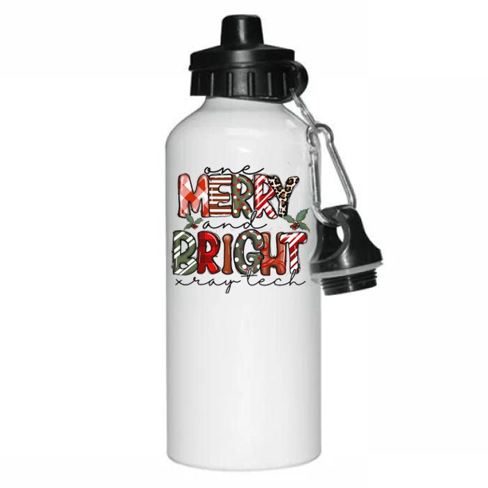 Retro One Merry And Bright Xray Tech Christmas Radiology Aluminum Water Bottle