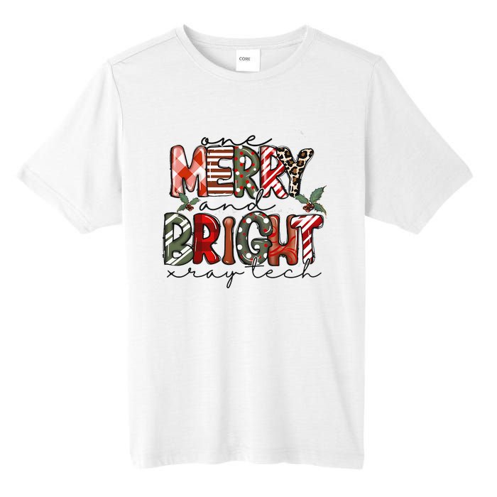 Retro One Merry And Bright Xray Tech Christmas Radiology Tall Fusion ChromaSoft Performance T-Shirt