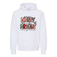 Retro One Merry And Bright Xray Tech Christmas Radiology Premium Hoodie