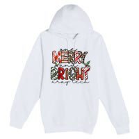 Retro One Merry And Bright Xray Tech Christmas Radiology Premium Pullover Hoodie