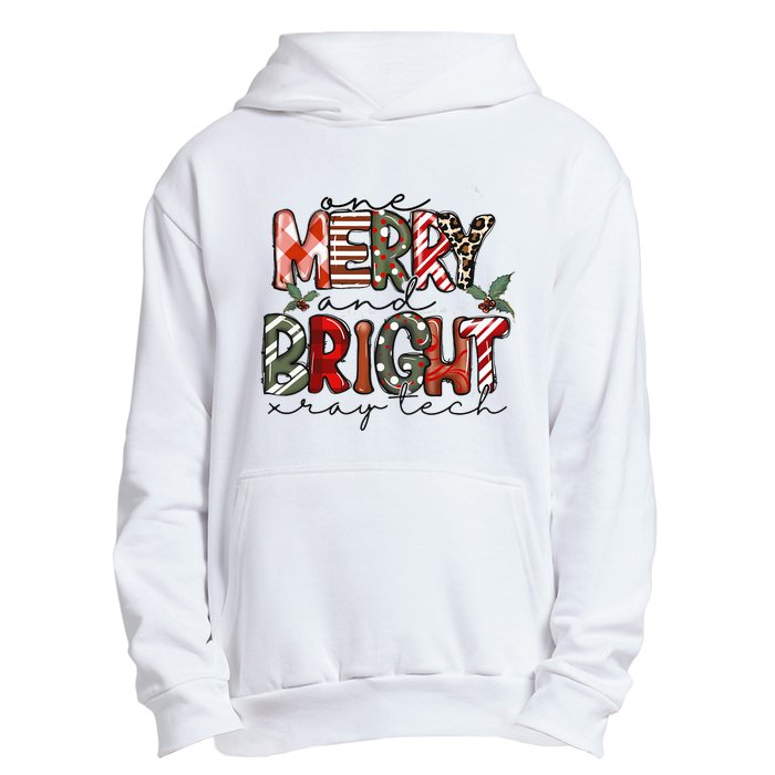 Retro One Merry And Bright Xray Tech Christmas Radiology Urban Pullover Hoodie