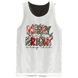 Retro One Merry And Bright Xray Tech Christmas Radiology Mesh Reversible Basketball Jersey Tank