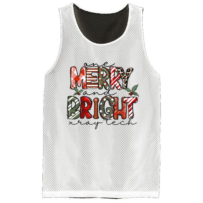 Retro One Merry And Bright Xray Tech Christmas Radiology Mesh Reversible Basketball Jersey Tank