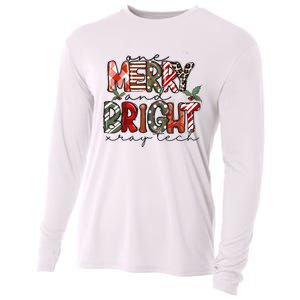 Retro One Merry And Bright Xray Tech Christmas Radiology Cooling Performance Long Sleeve Crew