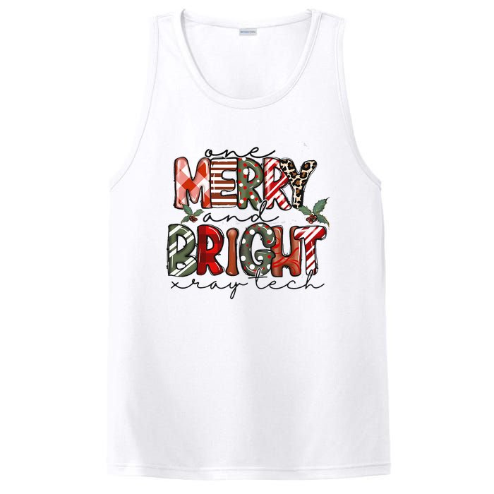 Retro One Merry And Bright Xray Tech Christmas Radiology PosiCharge Competitor Tank