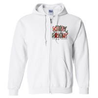 Retro One Merry And Bright Xray Tech Christmas Radiology Full Zip Hoodie