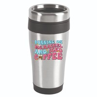 Running On Ms.rachel And Iced Coffee 16oz Travel Tumbler