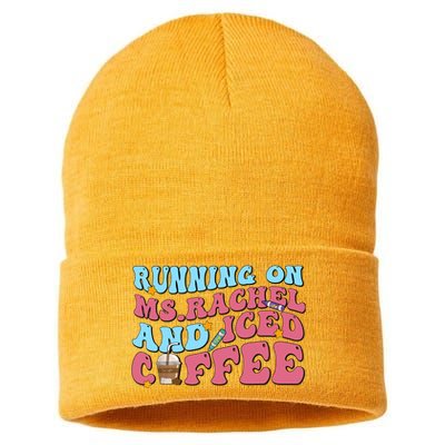 Running On Ms.rachel And Iced Coffee Sustainable Knit Beanie