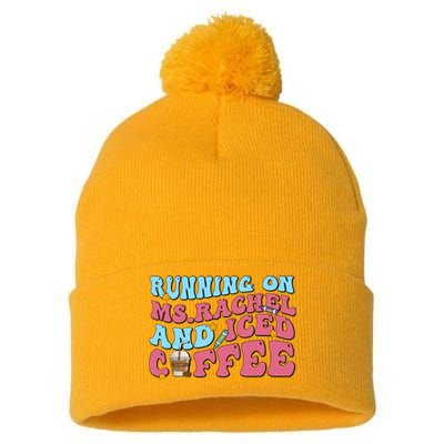 Running On Ms.rachel And Iced Coffee Pom Pom 12in Knit Beanie