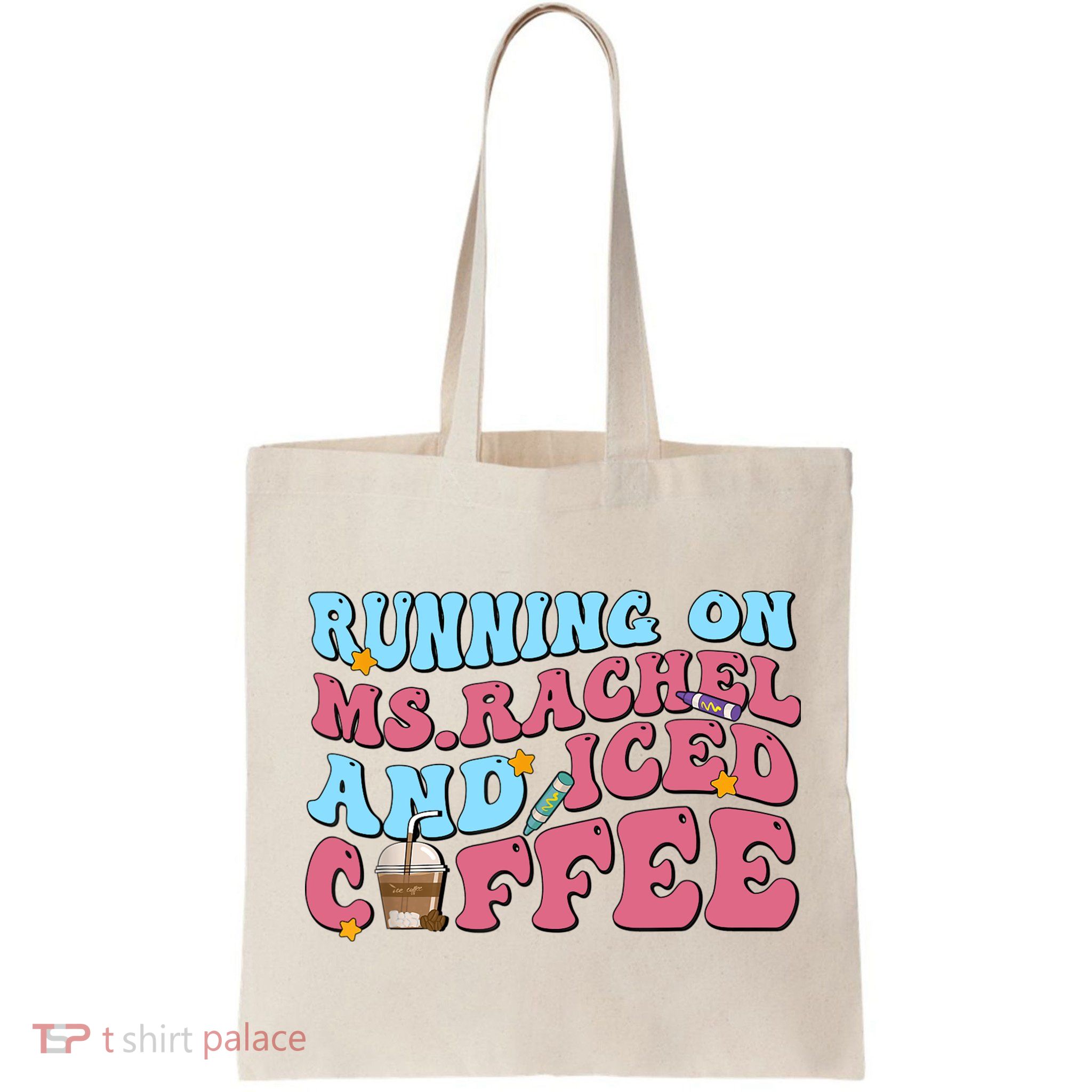 Running On Ms.rachel And Iced Coffee Bag