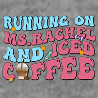 Running On Ms.rachel And Iced Coffee Hooded Wearable Blanket