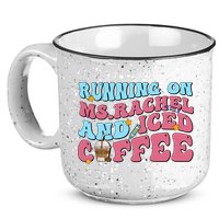Running On Ms.rachel And Iced Coffee 15oz Campfire Ceramic Mug