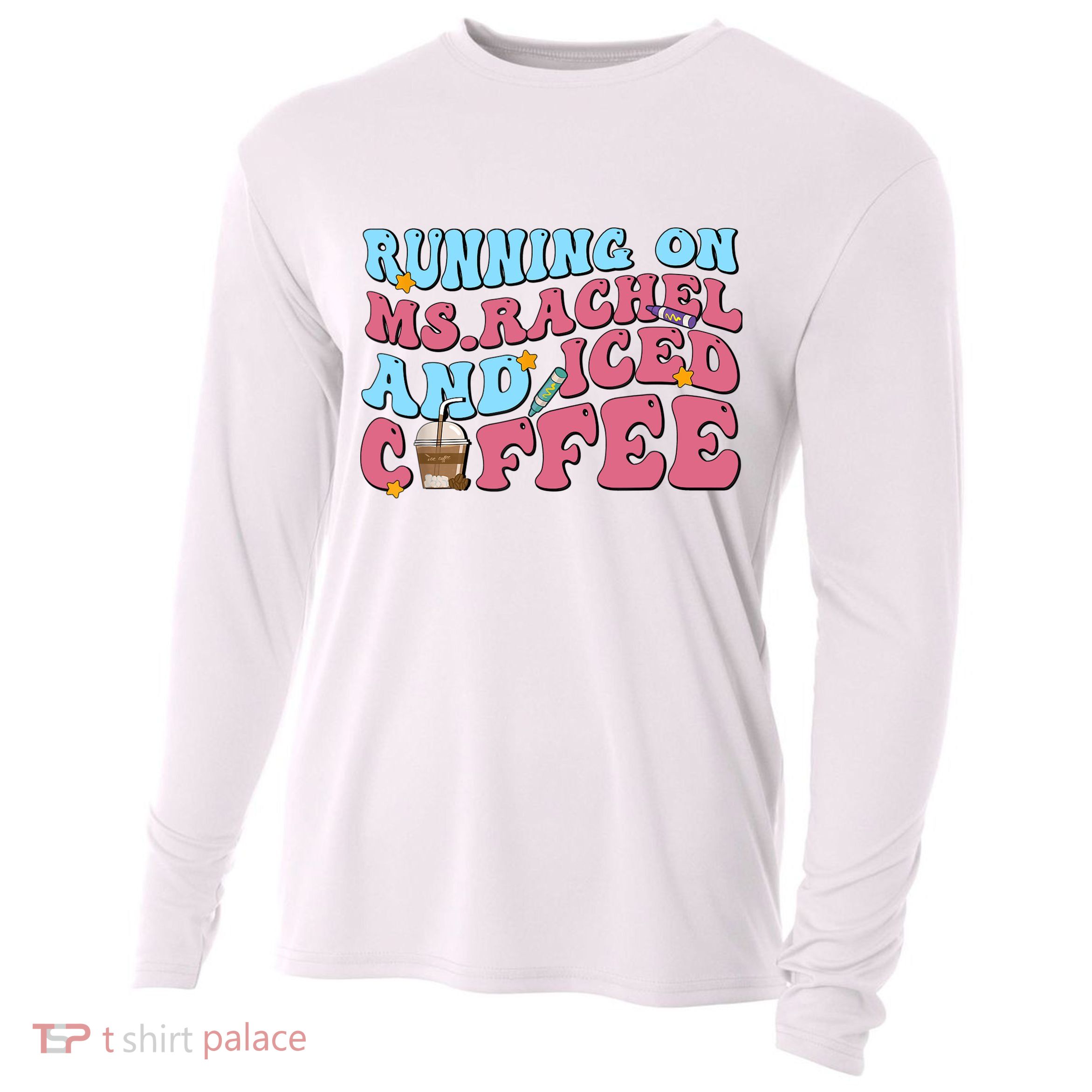 Running On Ms.rachel And Iced Coffee Cooling Performance Long Sleeve Crew