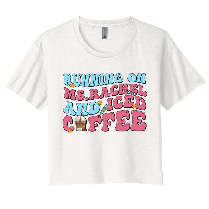 Running On Ms.rachel And Iced Coffee Crop Top