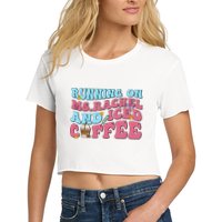Running On Ms.rachel And Iced Coffee Crop Top