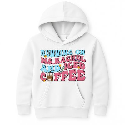Running On Ms.rachel And Iced Coffee Kids Hoodie