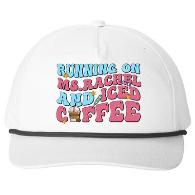 Running On Ms.rachel And Iced Coffee Snapback Five-Panel Rope Hat