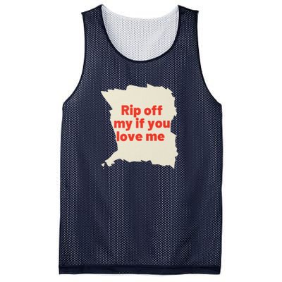 Rip Off My If You Love Me Mesh Reversible Basketball Jersey Tank