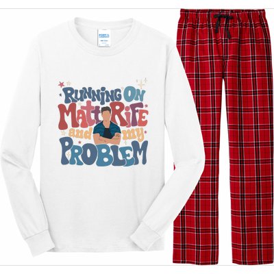 Running On Matt Rife And My Problem Matt Rife Problematic Long Sleeve Pajama Set