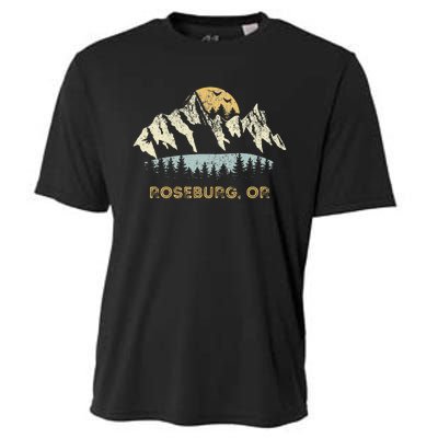 Roseburg Oregon Mountain Sunset Sunrise Or Cooling Performance Crew T-Shirt