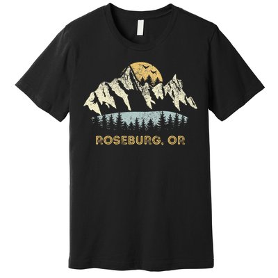 Roseburg Oregon Mountain Sunset Sunrise Or Premium T-Shirt