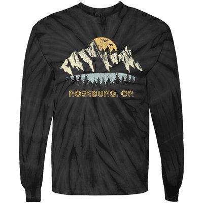 Roseburg Oregon Mountain Sunset Sunrise Or Tie-Dye Long Sleeve Shirt