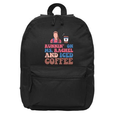 Running On Ms.rachel And Iced Coffee 16 in Basic Backpack