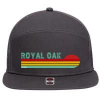 Royal Oak Michigan 7 Panel Mesh Trucker Snapback Hat