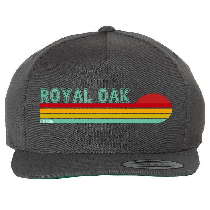 Royal Oak Michigan Wool Snapback Cap