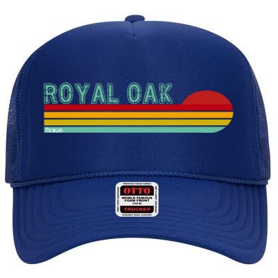 Royal Oak Michigan High Crown Mesh Back Trucker Hat