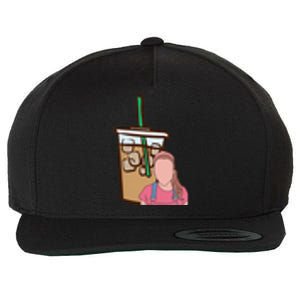 Running On Ms.rachel And Iced Coffee Retro Pocket Wool Snapback Cap