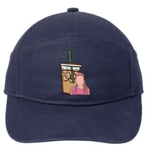 Running On Ms.rachel And Iced Coffee Retro Pocket 7-Panel Snapback Hat