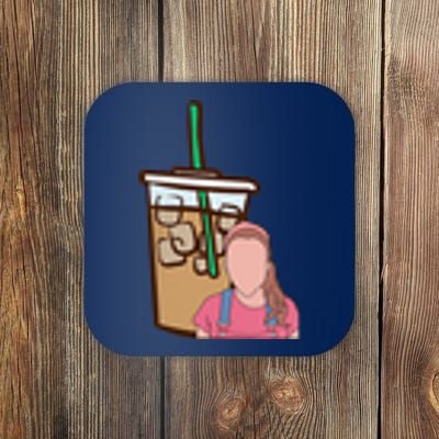 Running On Ms.rachel And Iced Coffee Retro Pocket Coaster