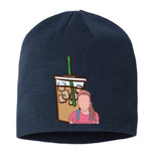 Running On Ms.rachel And Iced Coffee Retro Pocket Sustainable Beanie